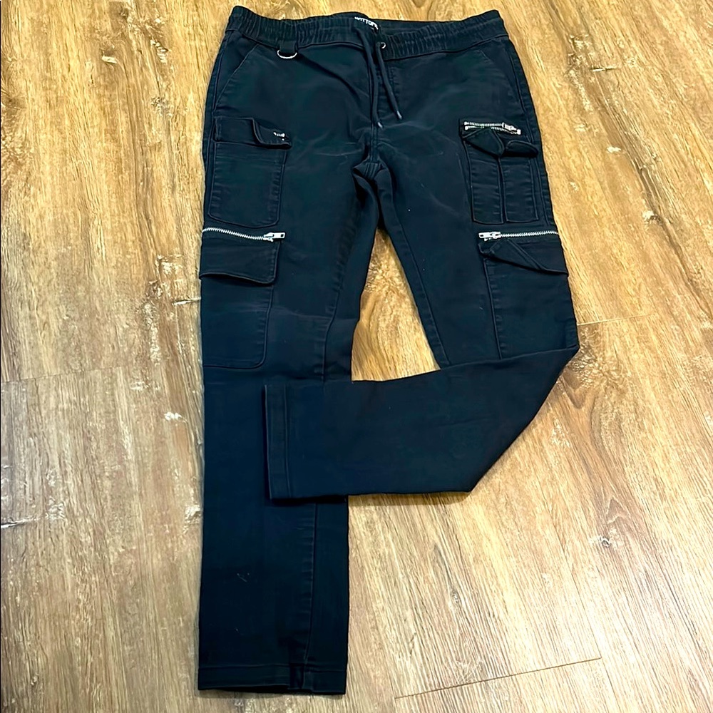 Hot Topic Black Drawstring Pants - image 1